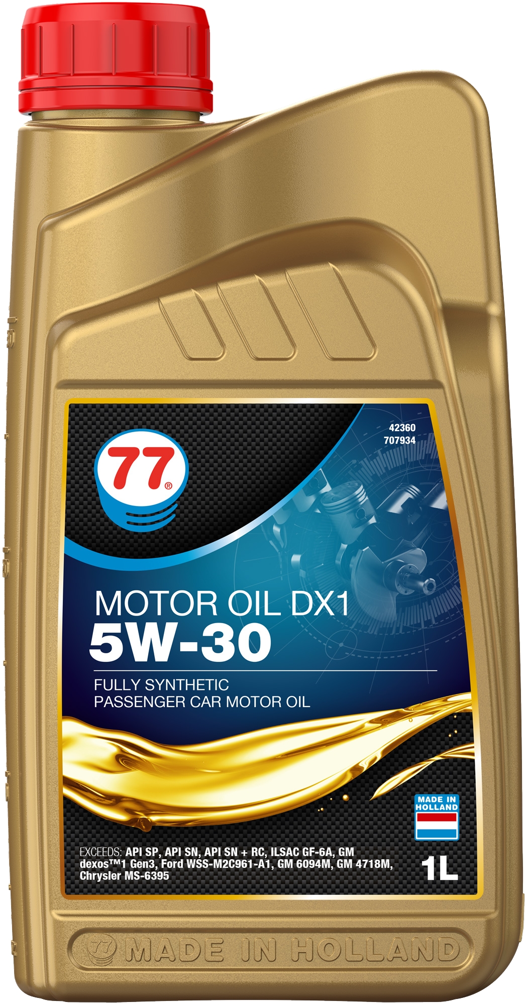 77 Motor Oil DX1 5W-30