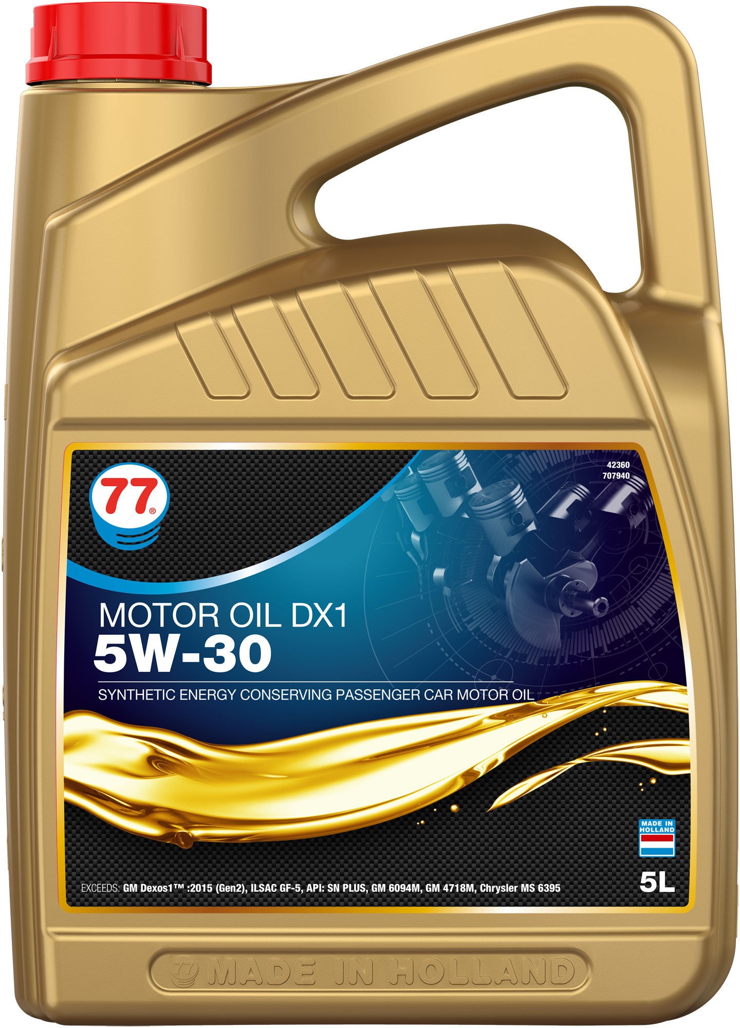77 Motor Oil DX1 5W-30