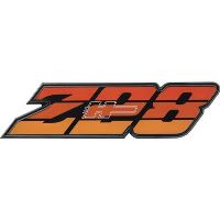 1980-81 CAMARO "Z28" GRILL EMBLEM - ORANGE