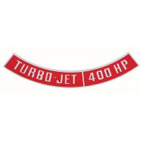 TURBO-JET 400 HP AIR CLEANER EMBLEM (DIE-CAST)
