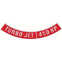 DIE-CAST TURBO-JET 450 HP AIR CLEANER EMBLEM
