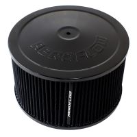 9" X 5"  AIR CLEANER  ASSEMBLY5-1/8" NECK, BLACK LID, COTTON