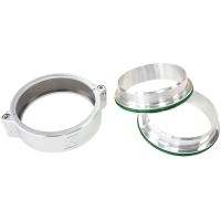 4.0" BILLET INTERCOOLER CLAMPSQUICK CONNECT SILVER CLAMP