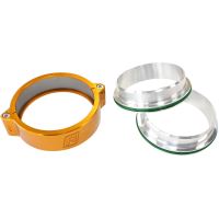 5.0" BILLET INTERCOOLER CLAMPSQUICK CONNECT GOLD CLAMP