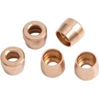 TEFLON BRASS OLIVE INSERT -3ANSUIT TEFLON HOSE END -3AN 5PK