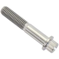 M8x1.25 TITANIUM BOLT 45mm UHL12 POINT SINGLE M8 x 1.25mm