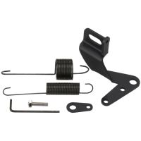 THROTTLE CABLE BRACKET        AND SPRING BLACK
