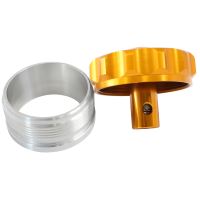 2" ALUM WELD BUNG AND CAP GOLD WITH ROLL OVER VALVE