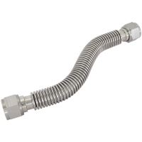 FLEXIBLE TURBO DRAIN HOSE S/S FEMALE 2 x -12AN 300MM LONG