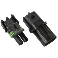 WEATHERPACK 2 PIN CONNECTOR MALE/FEMALE, PINS & SEALS