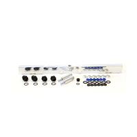 FUEL RAIL KIT SUIT TOYOTA  2JZSUITS 14MM INJECTORS POLISHED