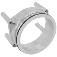 95mm CABLE THROTTLE ADAPTER INTERCOOLER CLAMP 4 INCH SILVE