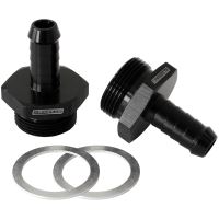 HOLLEY INLET FITTING 3/8" BARBBLACK 7/8" X 20 TO 3/8" BARB