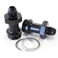 HOLLEY INLET FITTING -6AN BLACK 7/8" X 20 TO -6AN LONG