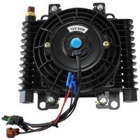 10 x 7-1/2" COMP TRANS COOLER WITH 80w FAN & SWITCH 1/2 NPT