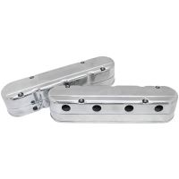 GM LS 2 PIECE VALVE COVERS CAST TALL RETRO SMOOTH POLISHE