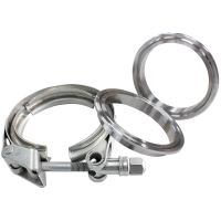 2.25" V BAND CLAMP KIT 2X WELDRINGS & 1 X STAINLESS CLAMP