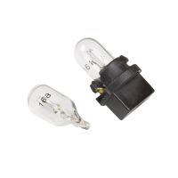 LIGHT BULB & SOCKET ASSY, T3 WEDGE, 2.7W & 4.9W, REPLACEMNT,