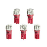LED BULB, REPLACEMENT, T3 WEDGE, RED, 5 PACK