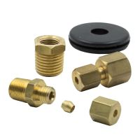 FITTING KIT, 1/8" NPTF COMPRESSION TO 1/8" LINE, BRASS