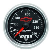 GAUGE, WATER TEMP, 2 1/16", 120-240ºF, MECHANICAL, CHEVY RED