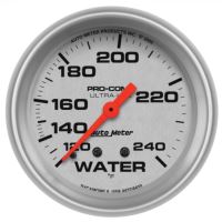 GAUGE, WATER TEMP, 2 5/8", 120-240ºF, MECHANICAL, ULTRA-LITE