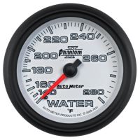 GAUGE, WATER TEMP, 2 5/8", 140-280ºF, MECHANICAL, PHANTOM II