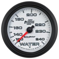 GAUGE, WATER TEMP, 2 5/8", 120-240ºF, MECHANICAL, PHANTOM II