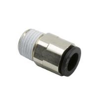 1/4" OD QUICK DISCONNECT TO 1/8" NPT, NICKEL PLATED BRASS