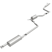 Avgassystem katalysator bakåt