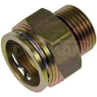 Connector, oil cooler