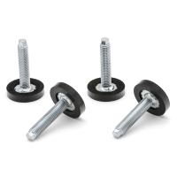 4 height adjustable pads