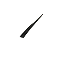 Tailgate windowfelt, inner with silverdo trim