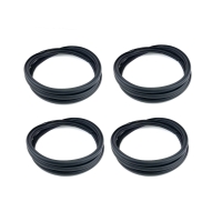 Door seal on body, 4 pc kit front & rear