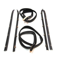 Rear side door window channel kit, window weatherstrip, wind