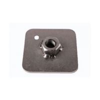 BACK PLATE FIA SQUARE    - 65mm x 65mm x 3mm - ZINC PLATED