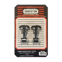 PAIR RUBBER BONNET HOOKS - SMALL