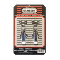 PAIR CHROME LARGE TOGGLE FASTENERS