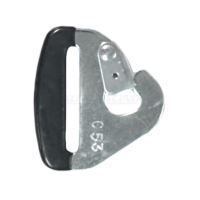 50mm (2") SNAP HOOK WITH BLACK PLASTIC DIPPED END - ZINC PLA