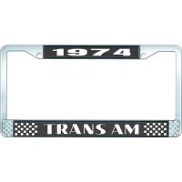 1974 TRANS AM LICENSE PLATE FRAME STYLE 2 BLACK