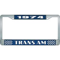 1974 TRANS AM LICENSE PLATE FRAME STYLE 2 BLUE