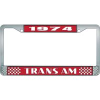 1974 TRANS AM LICENSE PLATE FRAME STYLE 2 RED