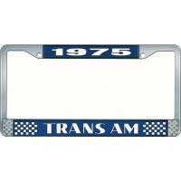 1975 TRANS AM LICENSE PLATE FRAME STYLE 2 BLUE