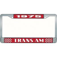 1975 TRANS AM LICENSE PLATE FRAME STYLE 2 RED