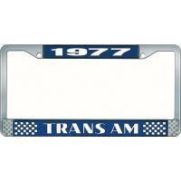 1977 TRANS AM LICENSE PLATE FRAME STYLE 2 BLUE