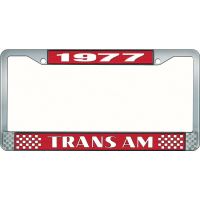 1977 TRANS AM LICENSE PLATE FRAME STYLE 2 RED