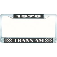 1978 TRANS AM LICENSE PLATE FRAME STYLE 2 BLACK