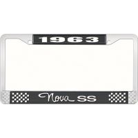 1963 NOVA SS LICENSE PLATE FRAME STYLE 3 BLACK