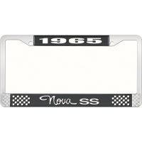 1965 NOVA SS LICENSE PLATE FRAME STYLE 3 BLACK