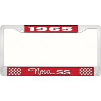 1965 NOVA SS LICENSE PLATE FRAME STYLE 3 RED